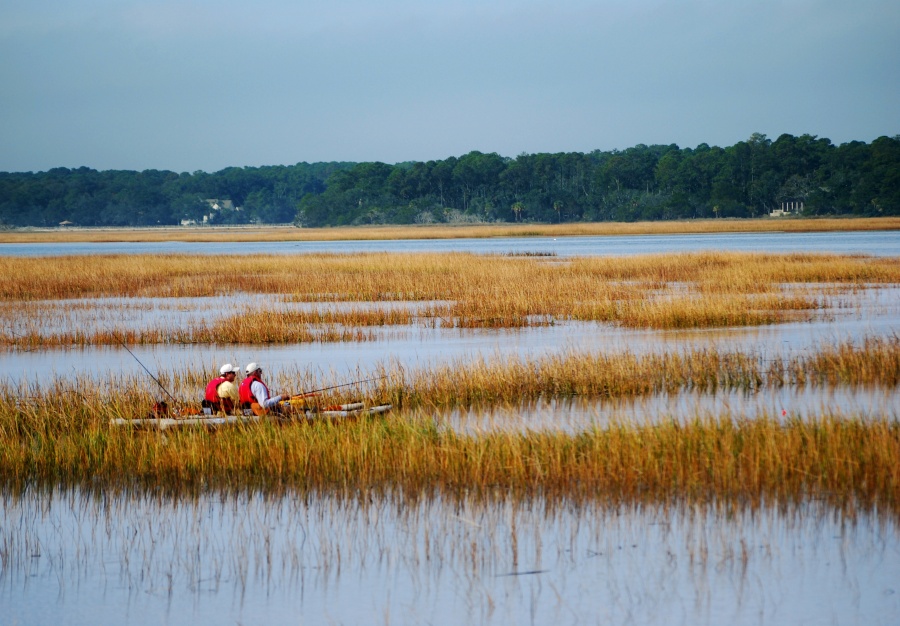 DSC_4433a.jpg - These guys looked like they were having a great time. It made me consider how a small boat might be an ideal way to photograph wildlife.  I'm just not sure I have the courage to haul my camera gear out over water, not without a waterproof camera housing of some sort.