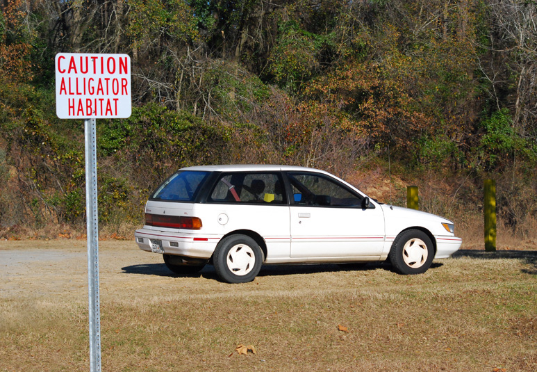BH10_01_2030a.jpg - I keep hoping the alligators will eat my crappy old car, but no such luck.